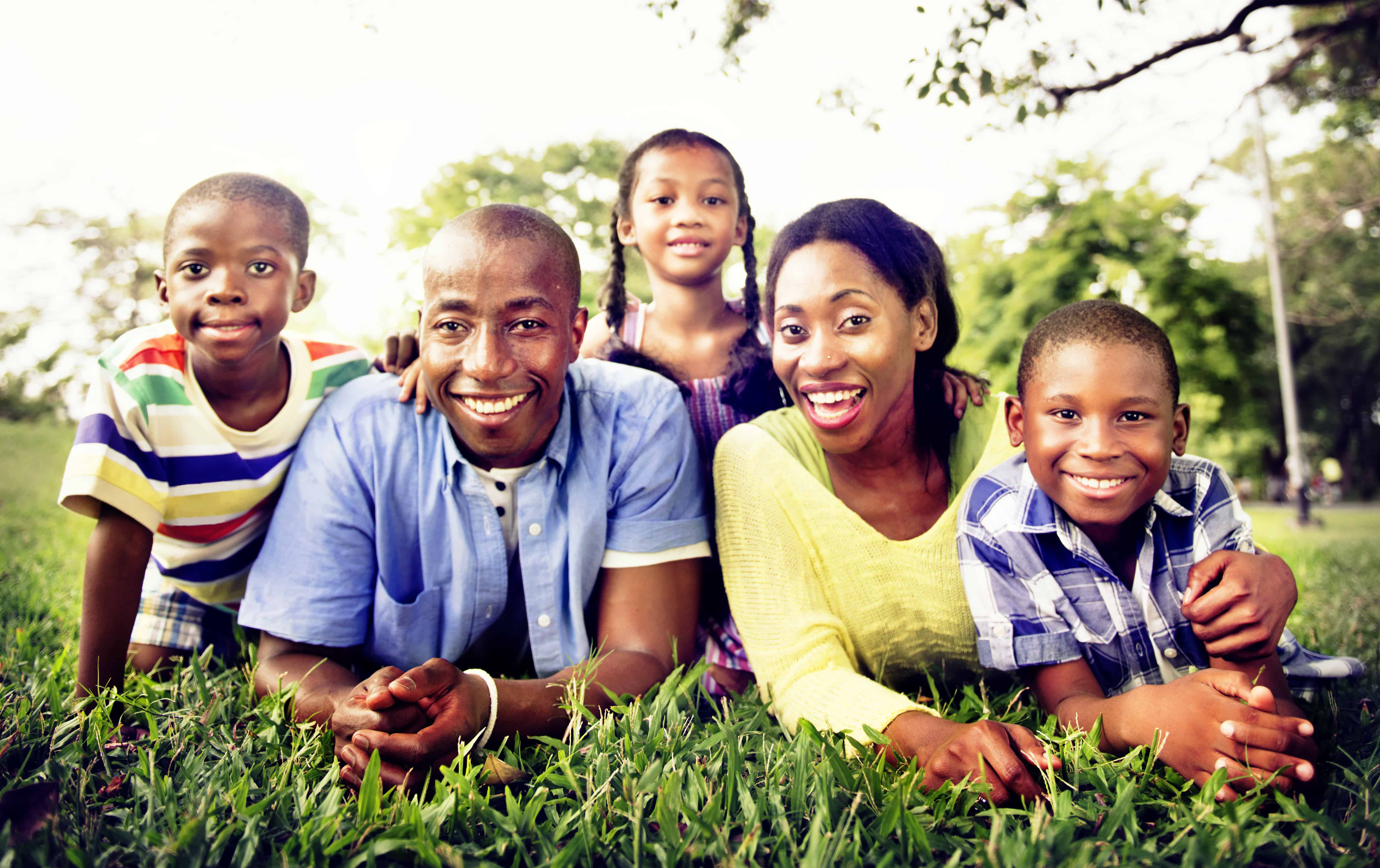 African Family Happiness Holiday Vacation Activity Concept